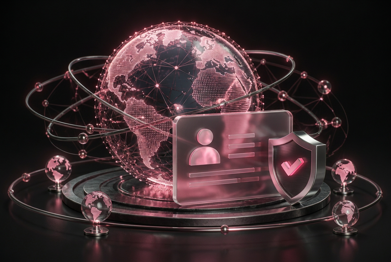 3D global identity trust network with verified account protection